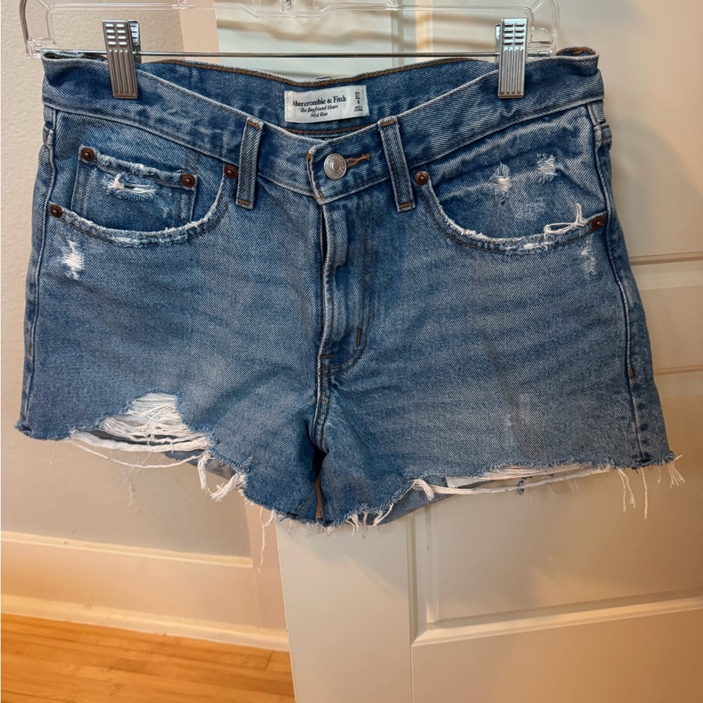 Abercrombie & Fitch Light Blue Jean Shorts